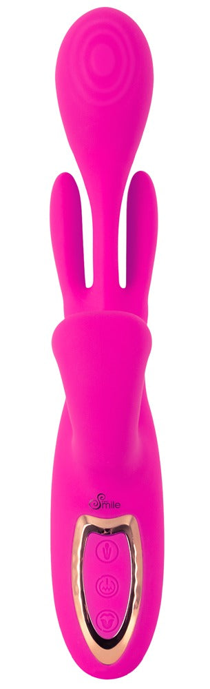 Sweet Smile rabbit vibrator med vibrerende klitorismund og blød tunge
