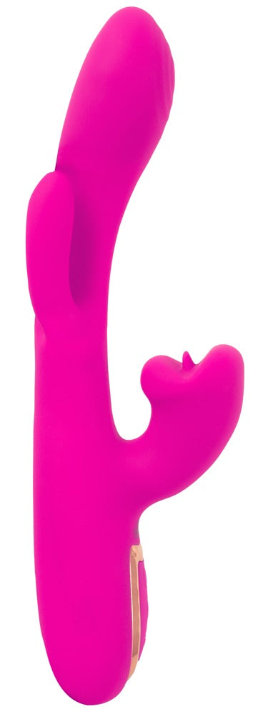 Rabbit vibrator med 3 motorer til intern, bevægelig og ekstern stimulation
