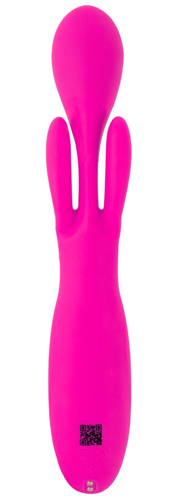 Pink Sweet Smile Dual Swing vibrator i silkeblød soft-touch silikone