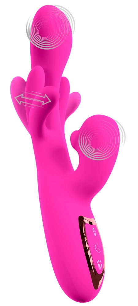 Rabbit vibrator med to bevægelige massagearme til vaginal stimulation