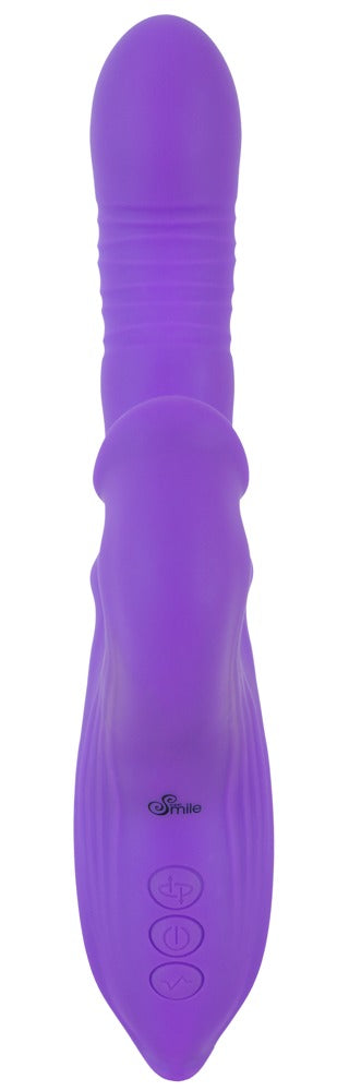 Rabbit vibrator med blød pulserende klitoristunge og bevægelig massagering