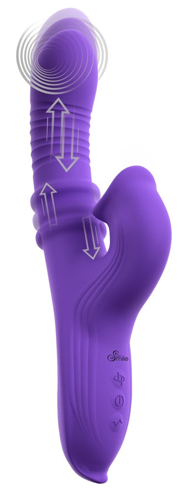 Rabbit vibrator med 10 vibrationsmodes, 7 thrusting modes og 10 pulsationsmodes