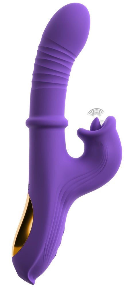 Sweet Smile rabbit vibrator med soft-touch overflade og struktureret skaft