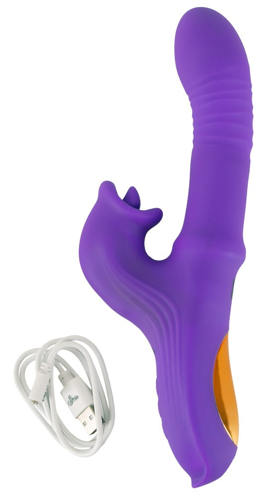 Sweet Smile Moving Ring – thrusting rabbit vibrator med 3 motorer