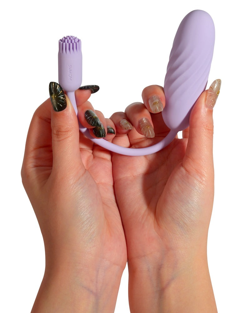 SVAKOM Plume fleksibel bullet vibrator med vibro-børste