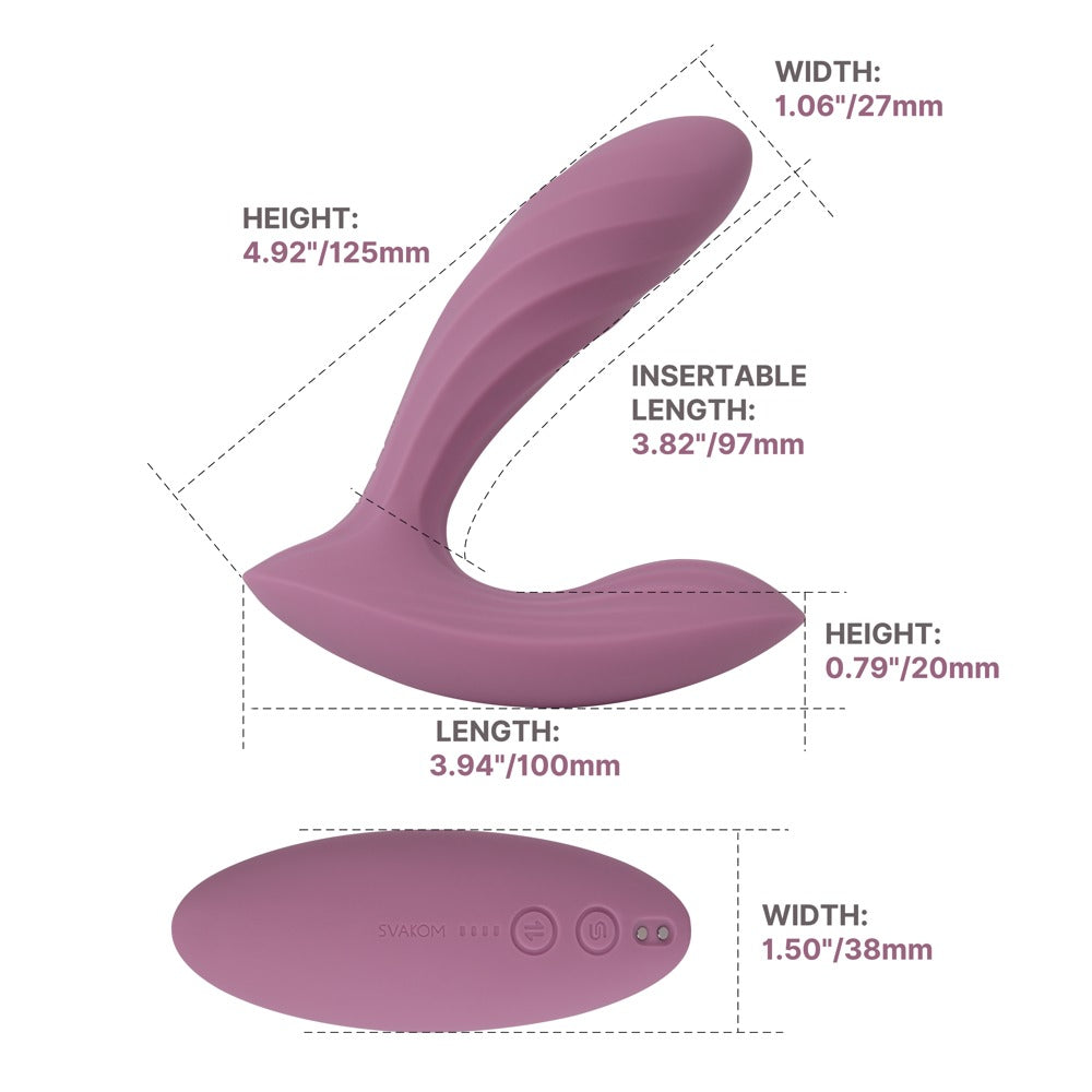 SVAKOM Erica Plus – app-styret trussevibrator med thrusting