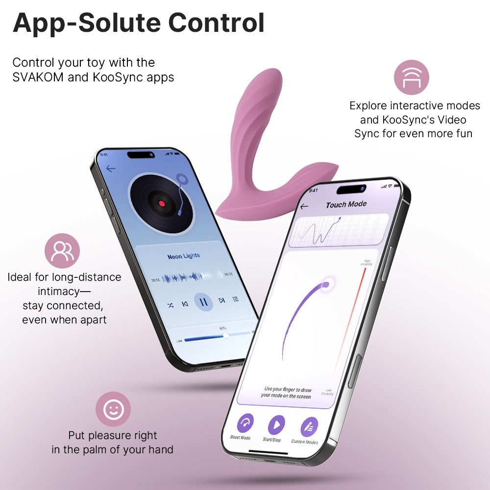 SVAKOM Erica Plus – app-styret trussevibrator med thrusting