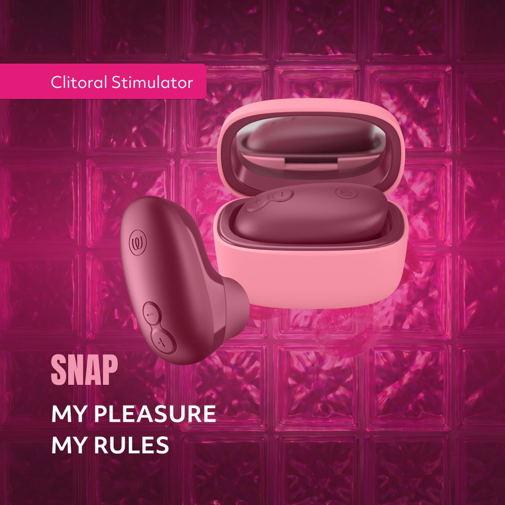 Womanizer Snap i beskyttende USB-C ladecase til diskret opbevaring og transport