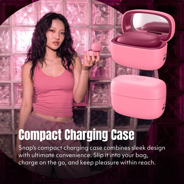 Womanizer Snap – Mini Klitorisstimulator med Ladecase &amp; Spejl