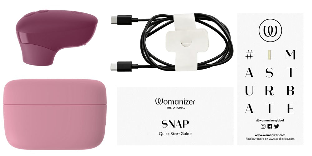 Womanizer Snap – Mini Klitorisstimulator med Ladecase &amp; Spejl