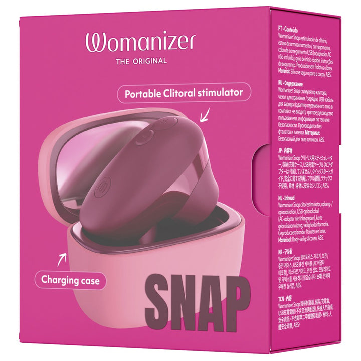 Womanizer Snap – Mini Klitorisstimulator med Ladecase &amp; Spejl