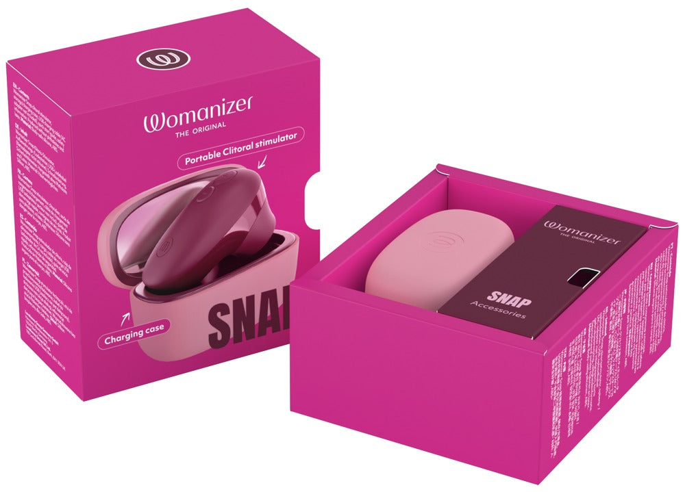 Womanizer Snap – Mini Klitorisstimulator med Ladecase &amp; Spejl