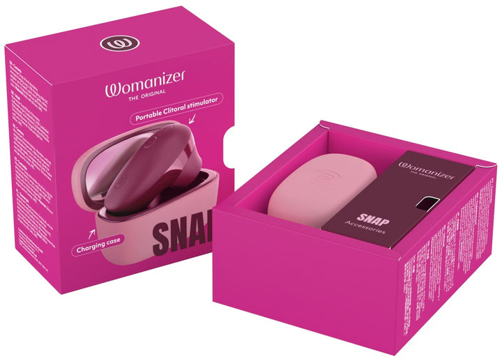Womanizer Snap – Mini Klitorisstimulator med Ladecase &amp; Spejl