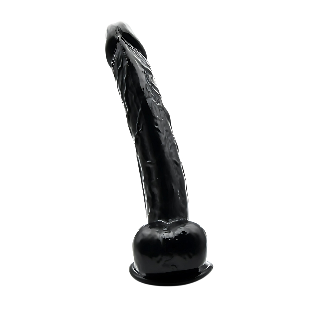 Stor TPE dildo med 28 cm total længde