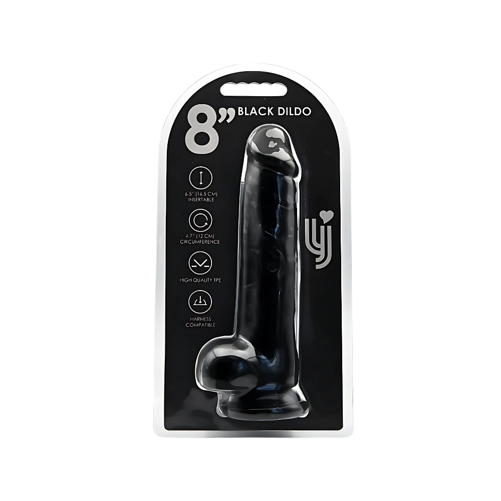 TPE dildo med kuglebase og stærk sugekop