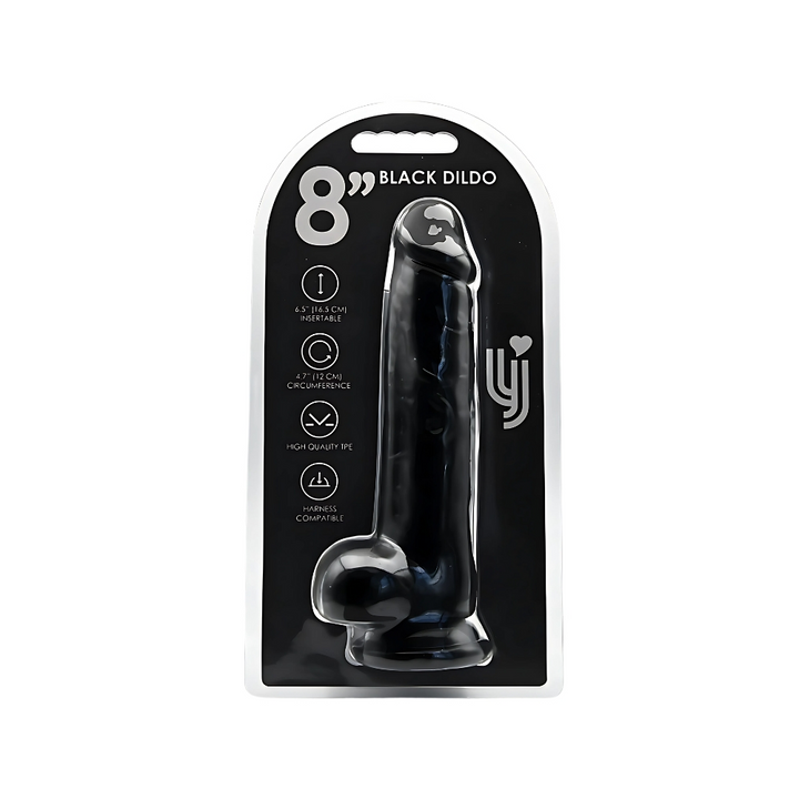 TPE dildo med kuglebase og stærk sugekop