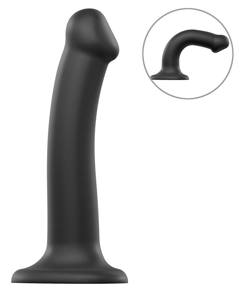 Bøjelig silikone dildo med dual-density konstruktion