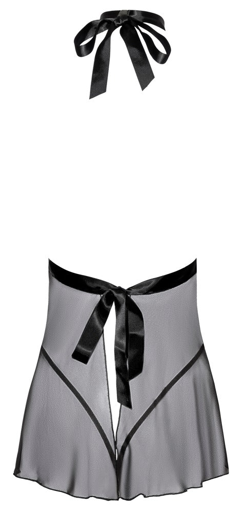 Kort udsvinget babydoll med matchende lille string