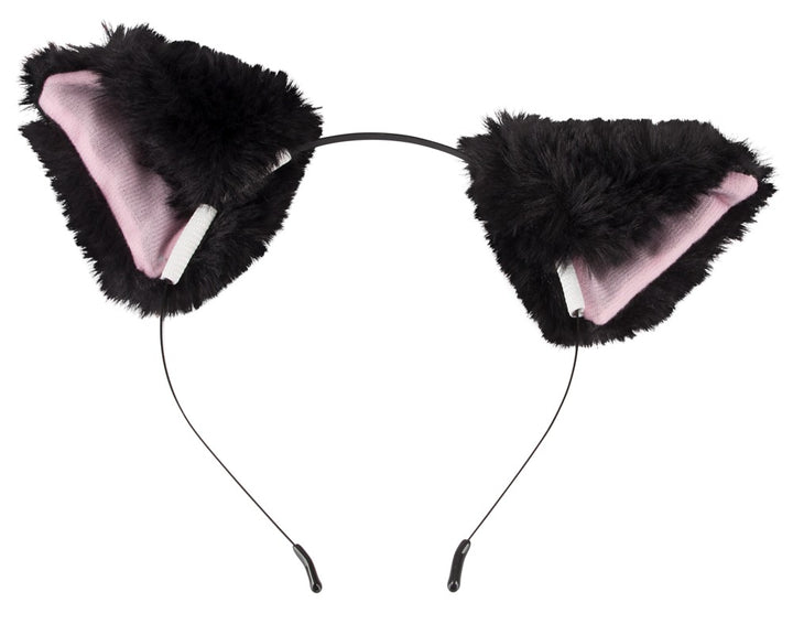 Butt plug med lang faux fur-hale og katte-look