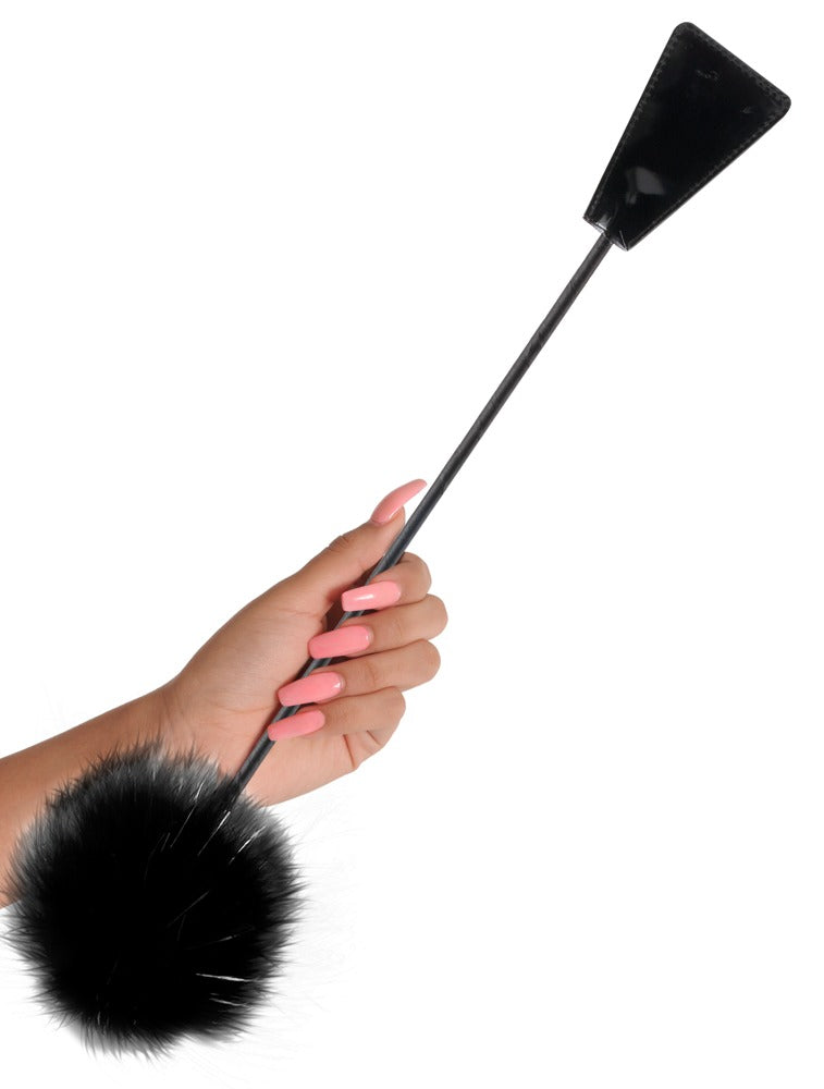 Feather tickler med paddle og 51 cm længde