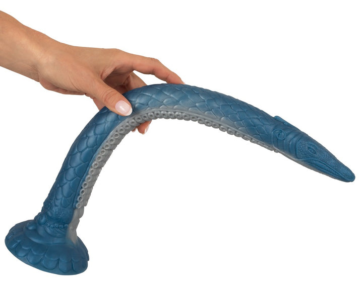Beasty Cocks Eel of Ecstasy tentakel dildo i blå silikone med ekstra lang form