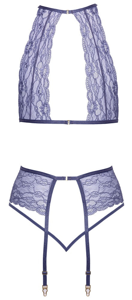 Romantisk lavendel lingerisæt i 90% polyamid og 10% spandex
