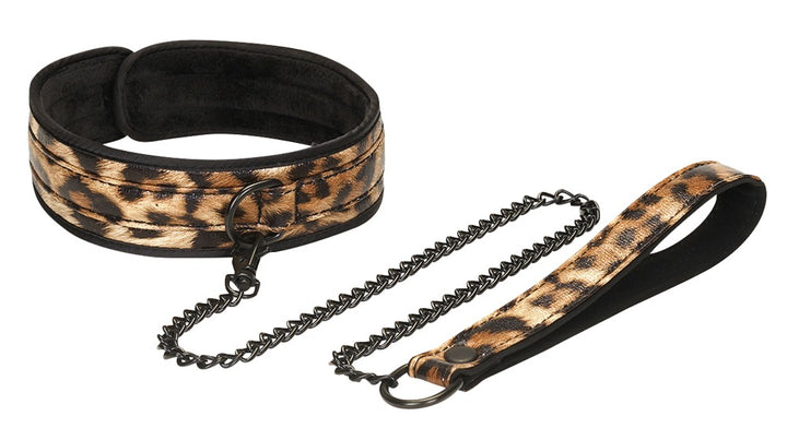 Liebe Seele bondage sæt i leopardmønster med polstrede justerbare cuffs
