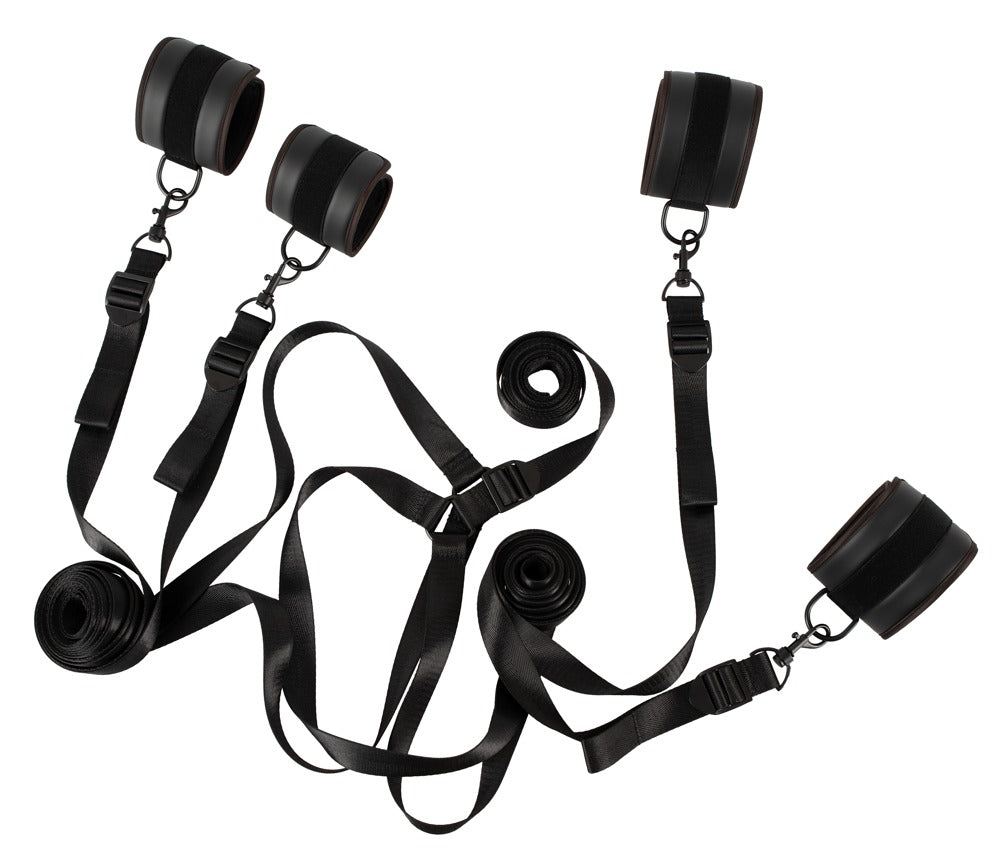 Bondage sengestropper med 4 justerbare stropper á 180 cm
