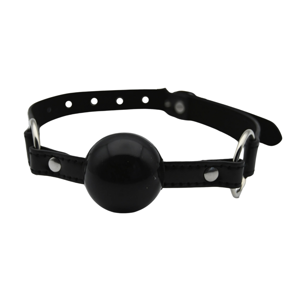 Bound to Play Silicone Ball Gag med justerbar sort strop