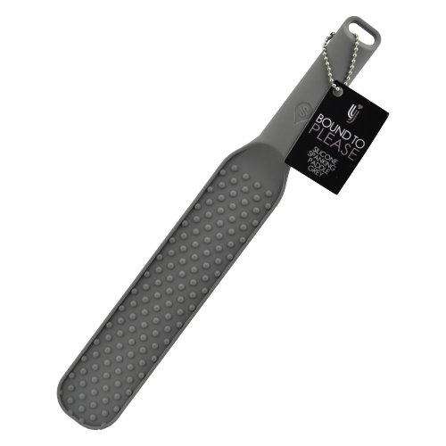 Bound to Please silikone spanking paddle med glat og tekstureret side