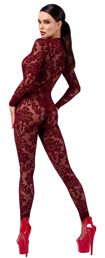 Bourgogne Noir Handmade jumpsuit i flocked tulle