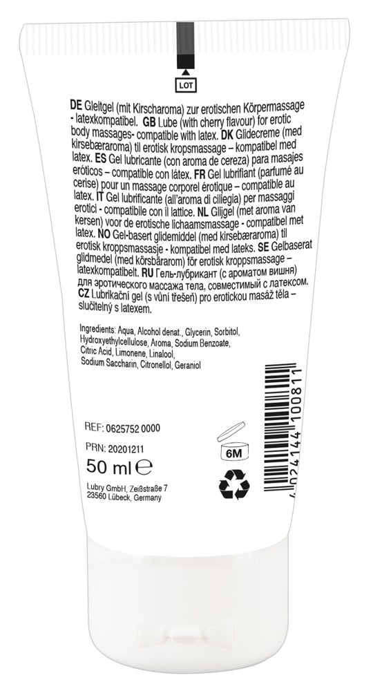 Cherry massagegel med sød kirsebærduft og smag