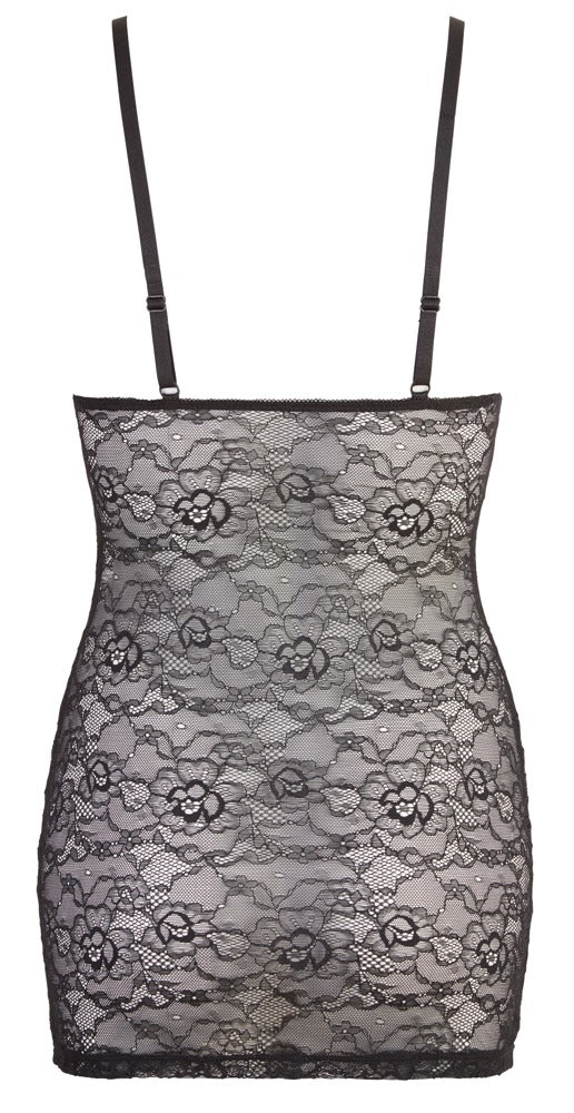 Cottelli LINGERIE minikjole med gennemgående lynlås
