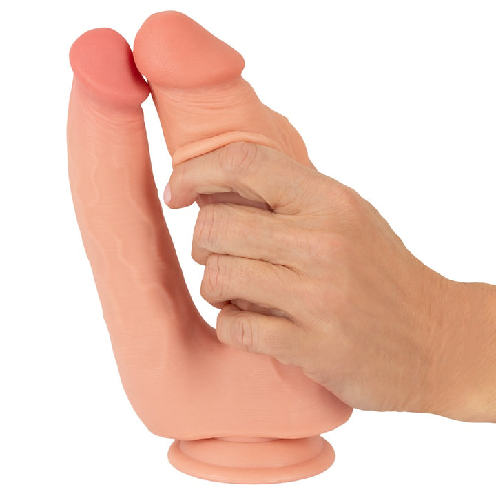 Fleksibel TPE dobbeltdildo i realistisk design