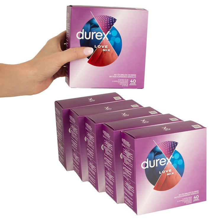 Durex Love Mix 6 x 40 stk med 240 kondomer