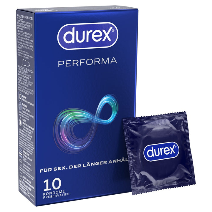 Durex Performa kondomer med delay-effekt og 5% benzocain