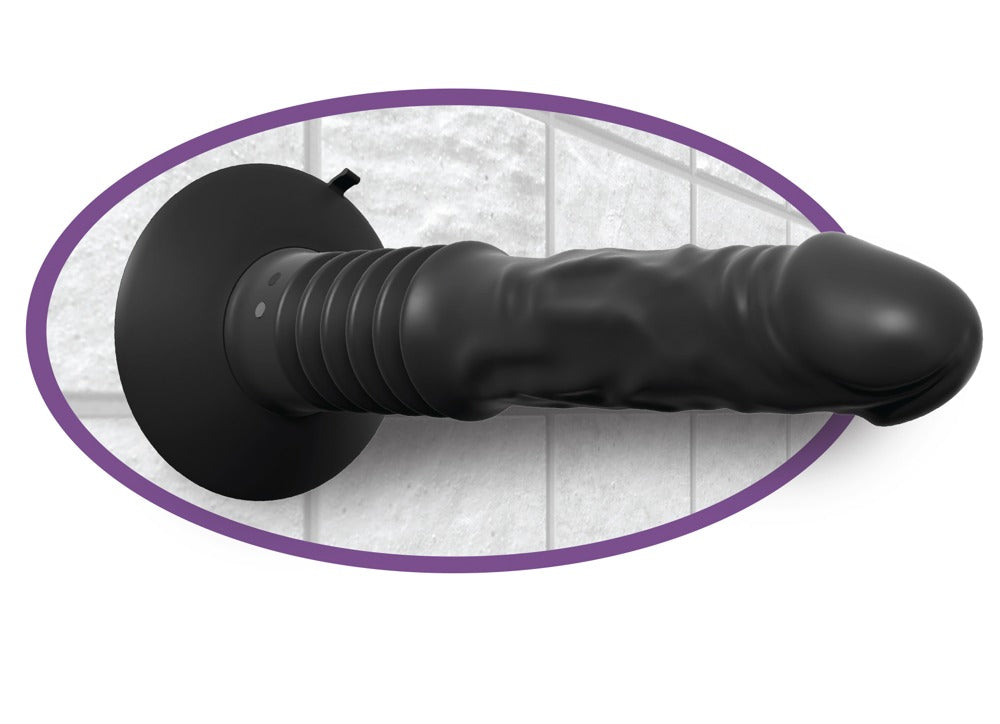 Anal Fantasy Vibrating Ass Fucker i sort silikone