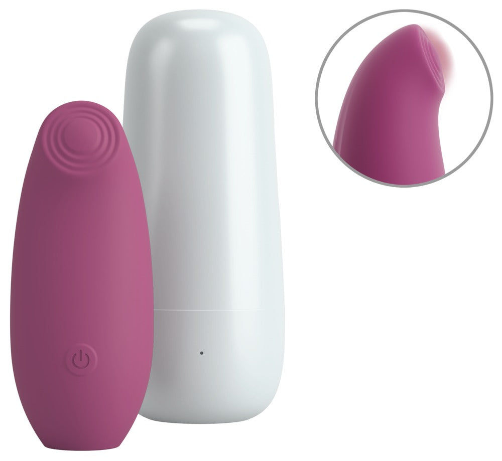 Kompakt lay-on stimulator med 7 thumping-funktioner