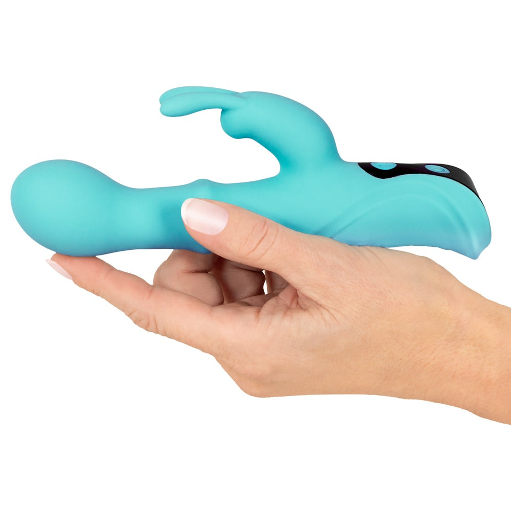 Rabbit vibrator med Slide Ring og nikkende hoved