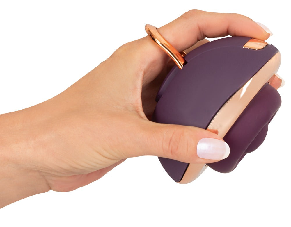 Roterende vulva massager med 2 motorer