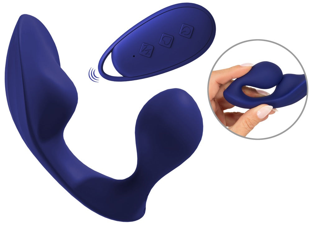 Anal plug og klitorisstimulator med 12 vibrationer