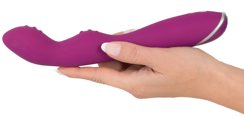 Fleksibel G-punktsvibrator med 2 motorer