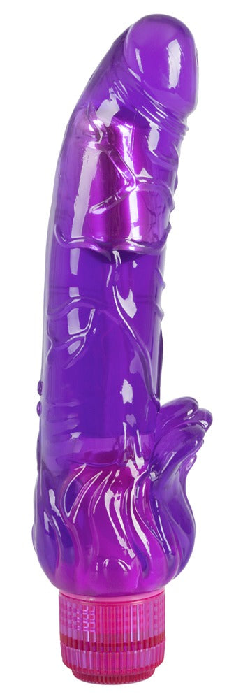 Batteridrevet lilla vibrator med 23 cm længde