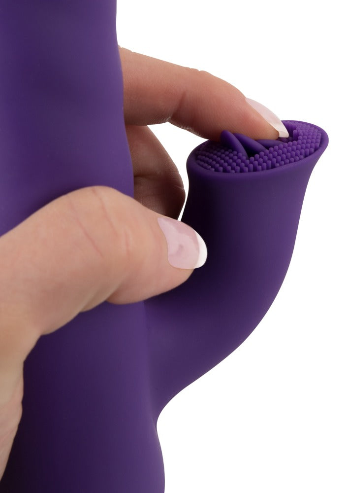 Rabbit vibrator med roterende perler og klitorisstimulator