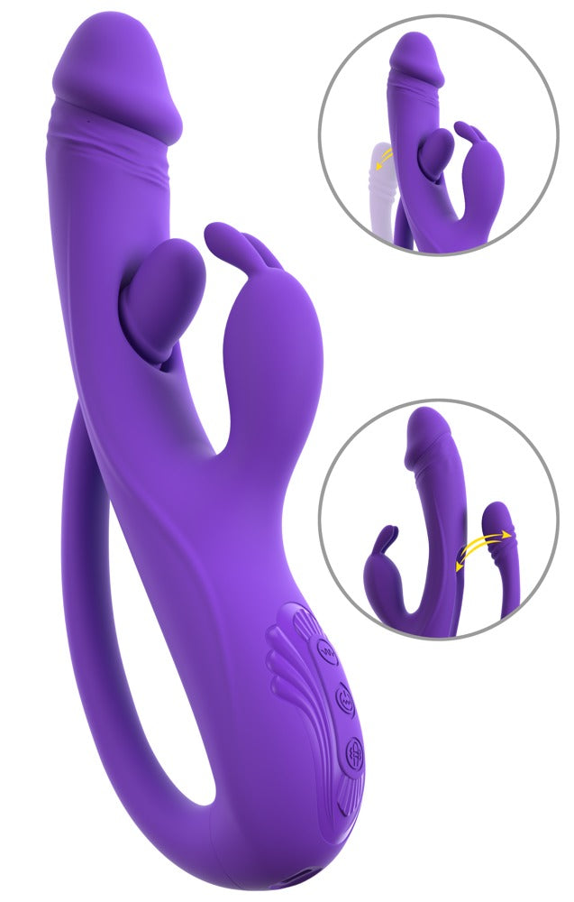 Soft touch silikone vibrator med USB-C opladning