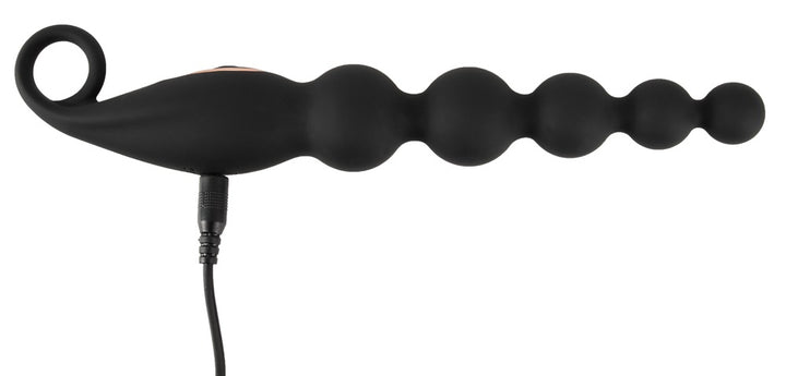 USB-genopladelige anal beads i soft touch-silikone