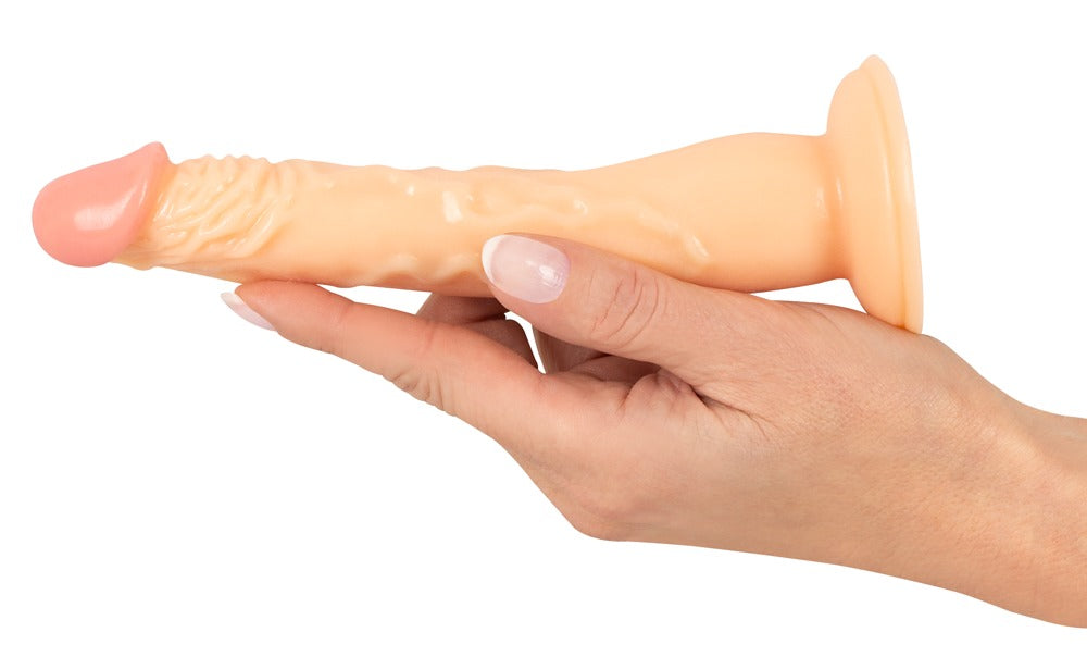 European Lover Small realistisk dildo med sugekop og hudfarvet finish