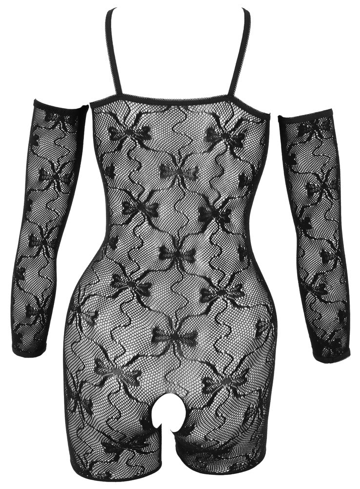 Fantasy by Cottelli diamond lace catsuit i blødt elastisk materiale