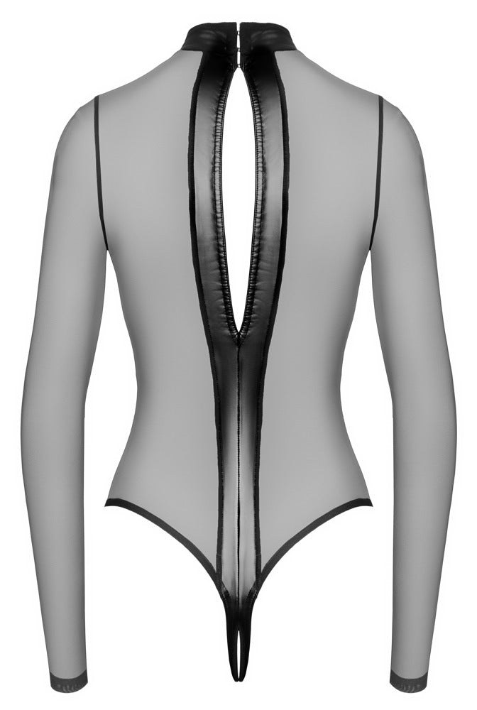 Sort mesh body i 93% polyamid og 7% spandex