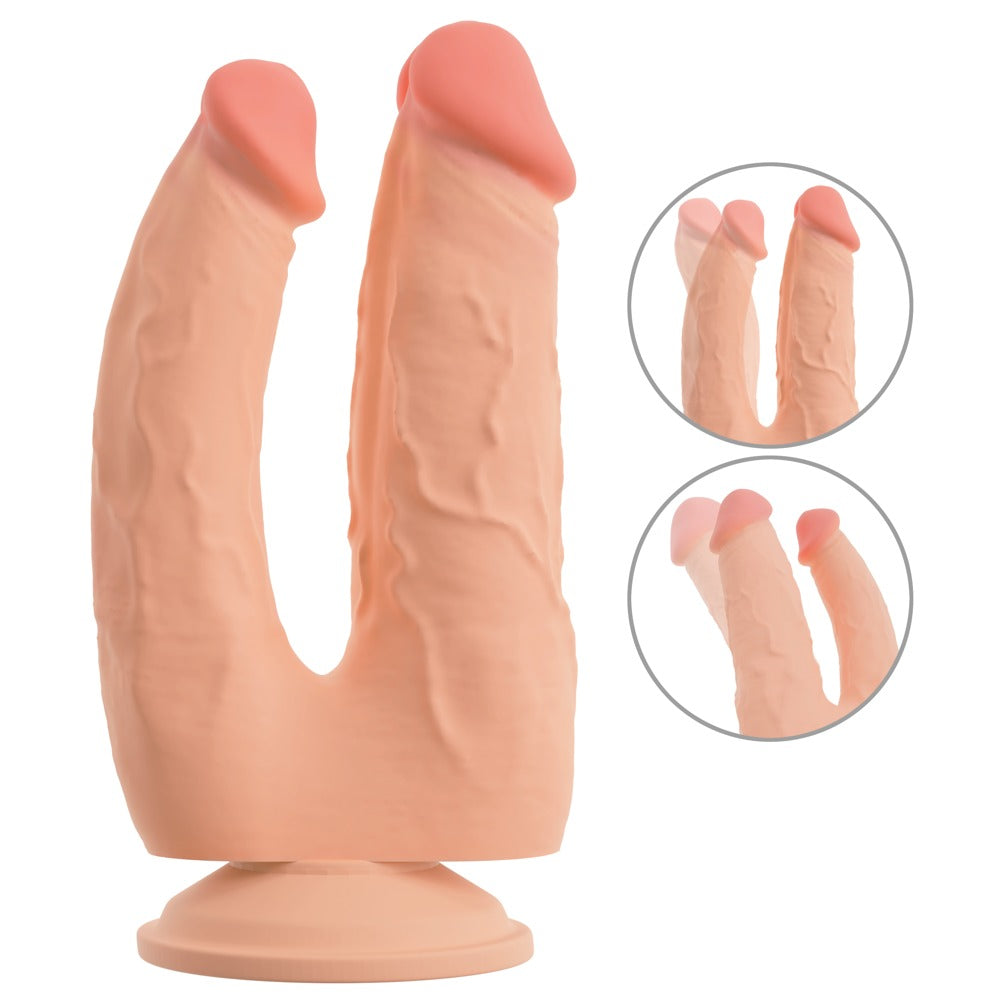 Nature Skin double penetrator med glidende overflade